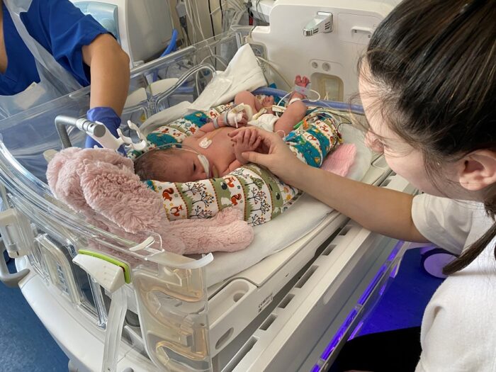 A tiny patient in the Neonatal Unit