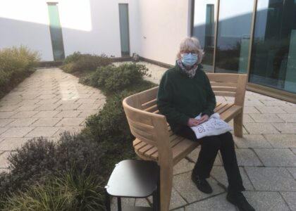 Sabina has funded three beautiful benches for the Cancer Centre