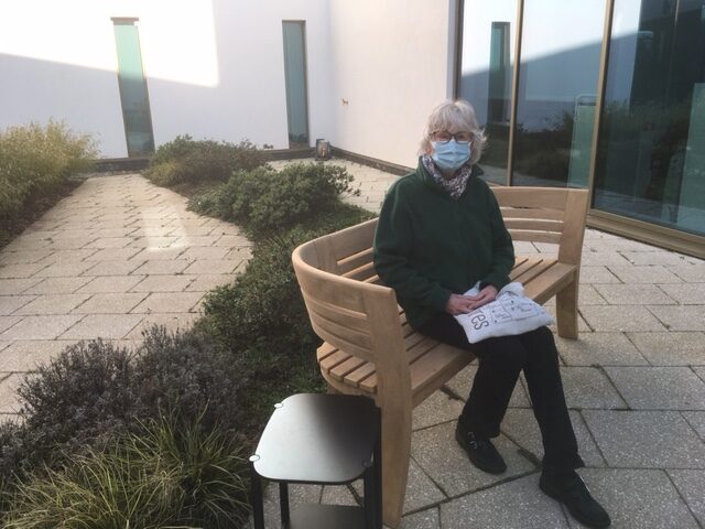 Sabina has funded three beautiful benches for the Cancer Centre