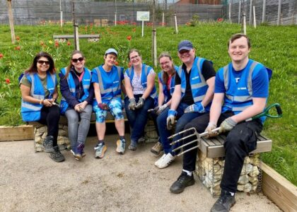 Volunteers from IngramMicro helped tidy the Cancer Centre garden