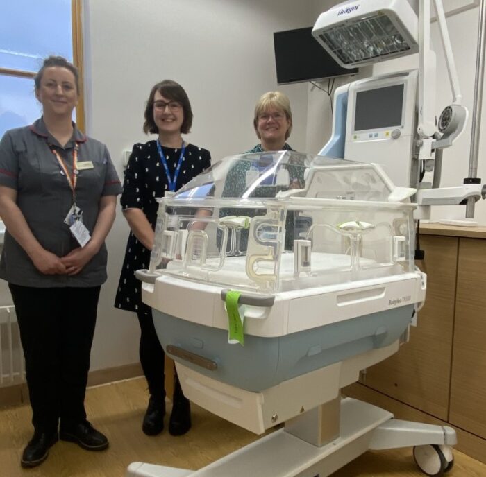 Melanie Beck MBE visits the Neonatal Unit
