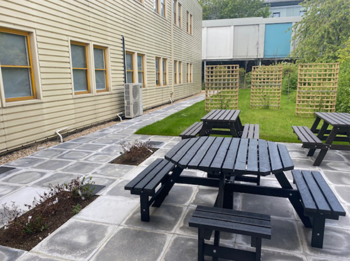 One of our new garden areas for staff