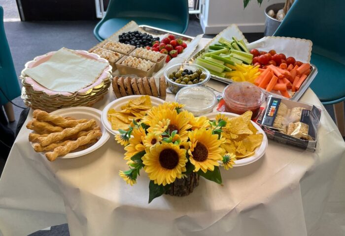 A beautiful spread and decorated table.