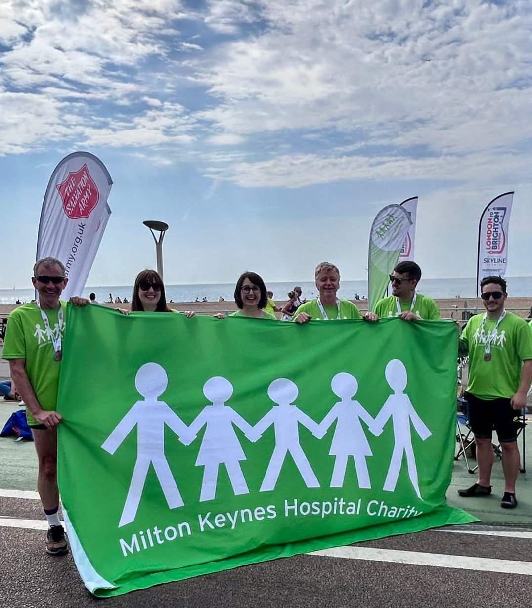 The Estates team on the L2B finish line